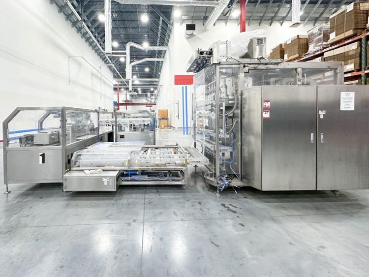 Ken High ST-1000-10L, 10 lane Stick Pack and Packaging Line