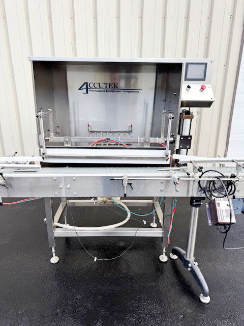 Accutek 12-Head Inline Liquid Bottle Rinser-Washer
