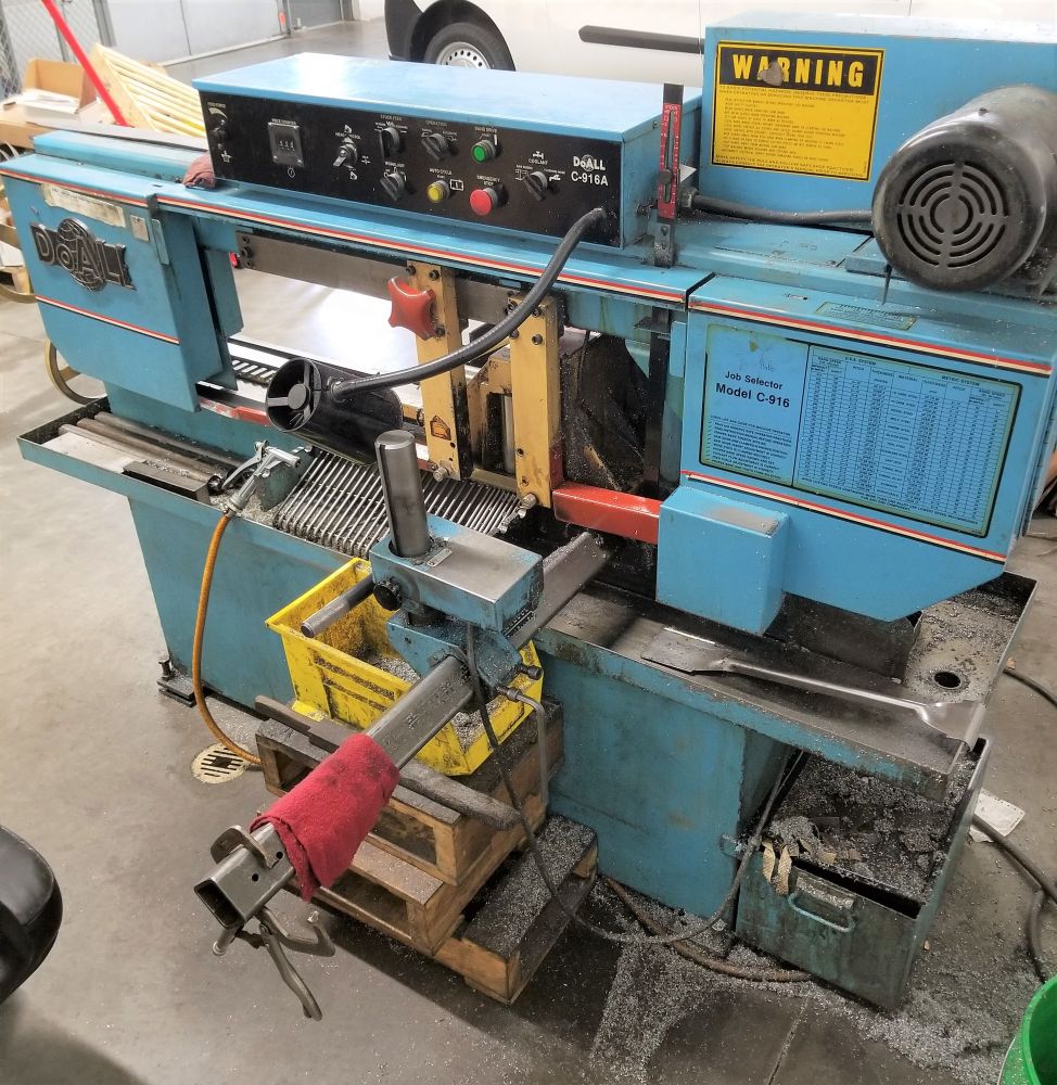 DoAll C916A Band Saw Semi Automatic