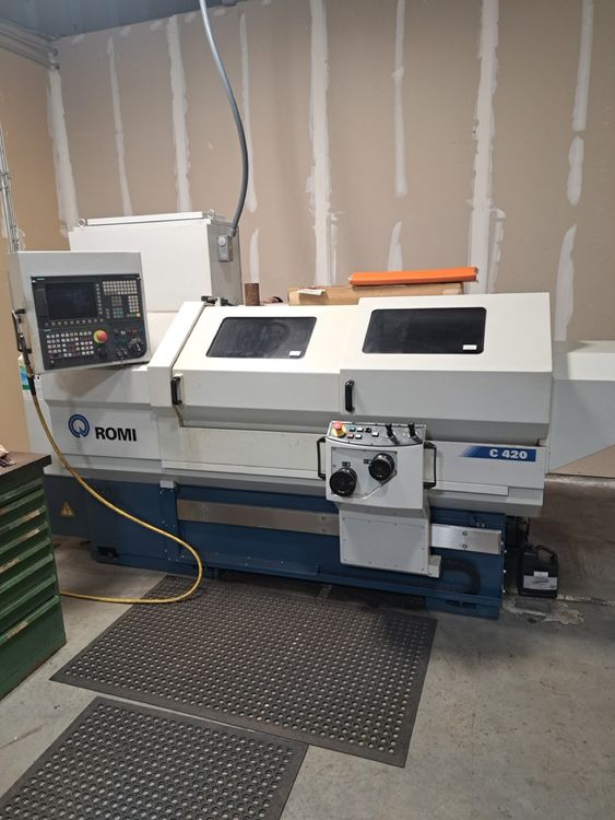 Romi Siemens 828D control 3500 RPM C-420 2 Axis