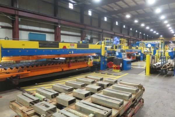 72" x .100" x 72,000# Automatic Feed Trapezoid Cut-To-Length Line
