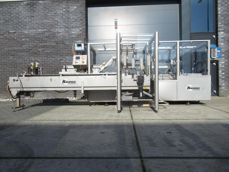 Racupack  RTI-CAT horizontal intermittent motion cartoning machine