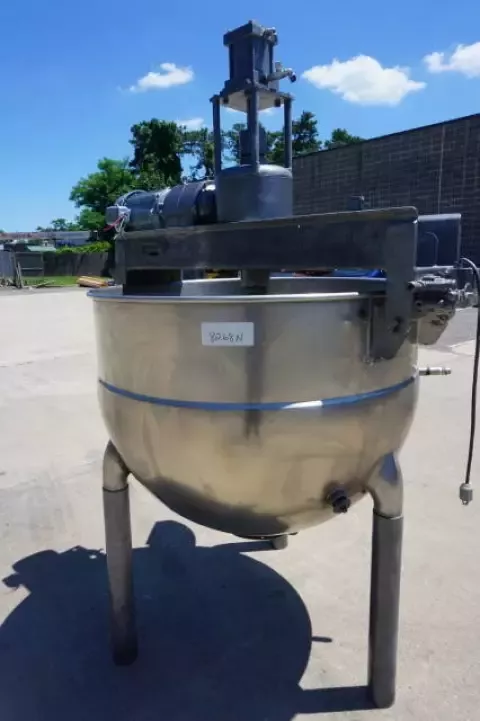 Hamilton 200 Gallon Stainless Steel Jacketed Mixing Kettle