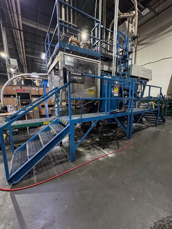 Improved B-37R250DDH Reciprocating Screw Blow Molder