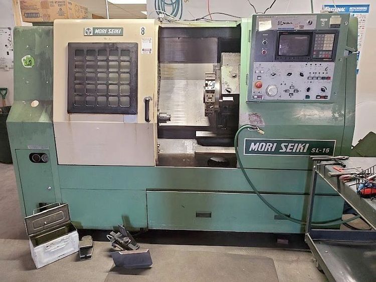 Mori Seiki FANUC 10T CNC control 6,000 RPM SL-15 2 Axis