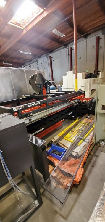 Amada MP1530, 5' x 10' LOAD/UNLOAD press of up to 5' x 10'.