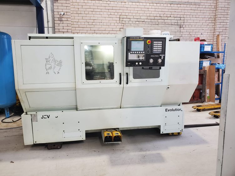 Ajax Control system FANUC 0i Mate-TD Touch Screen 3000 rpm EVOLUTION 3 AJEV 3 225 CNC CENTRE LATHE 2 Axis