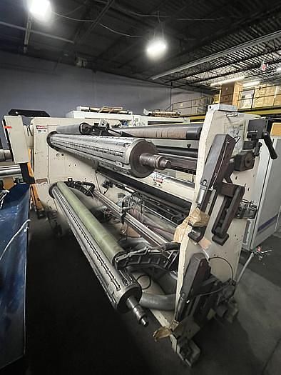 Deacro 65" Duplex cantilevered slitter rewinder