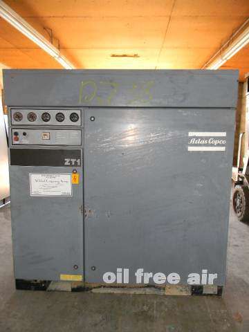 Atlas Copco ZT1027 Oilless Oil Free Rotary Air Compressor - Air Dryer