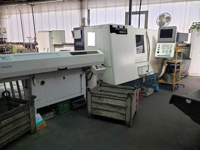 Gildemeister CNC Control 5000 RPM CTX 310 lathe with bar feeder 2 Axis