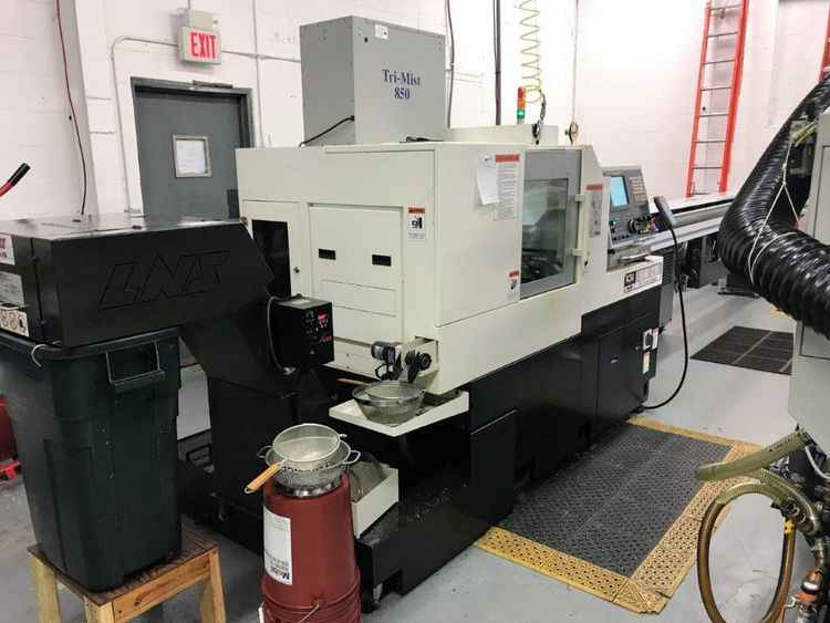 KSI FANUC 18iTB CNC CONTROL 10,000 RPM KSI SM-20 7-AXIS SWISS TYPE CNC LATHE 2 Axis