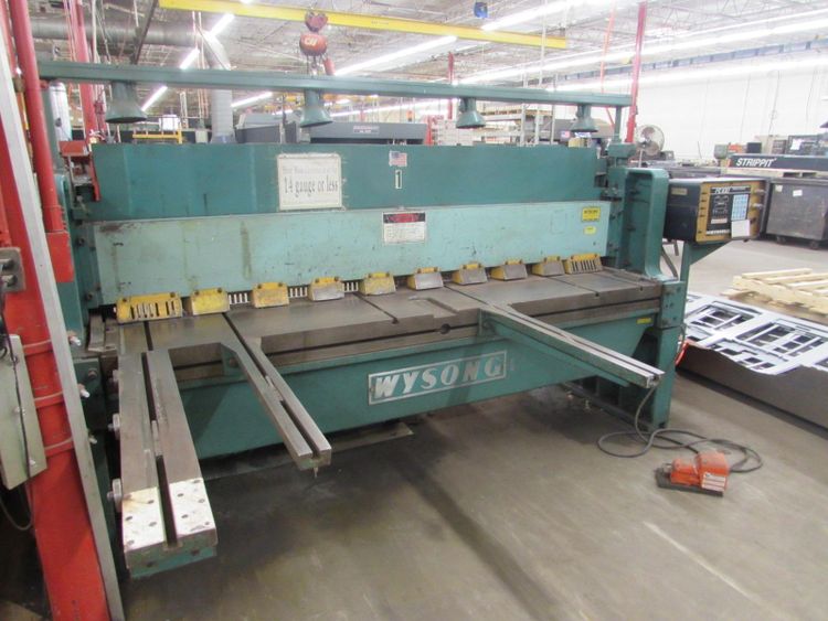 Wysong 8' X 3/16" WYSONG MECHANICAL POWER SQUARING SHEAR