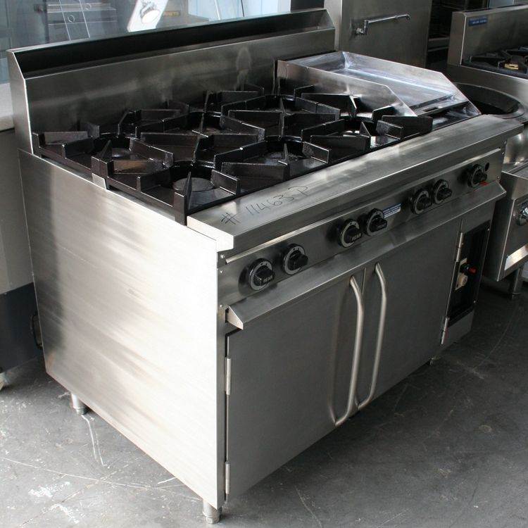 Supertron 6 Burner 300 Grill Jumbo Gas Oven Range