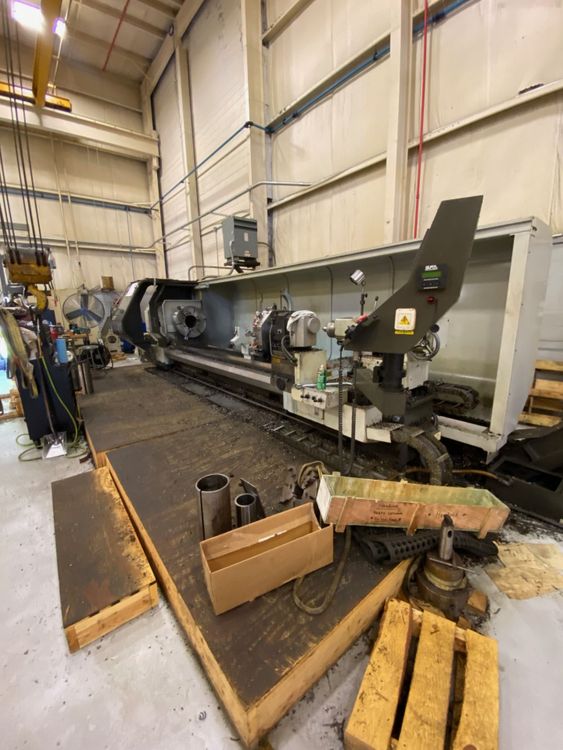 Hankook Fanuc 21I-TB CNC control Variable Speed PROTEC-9NC SR 9.875" HOLE THRU SPINDLE 2 Axis