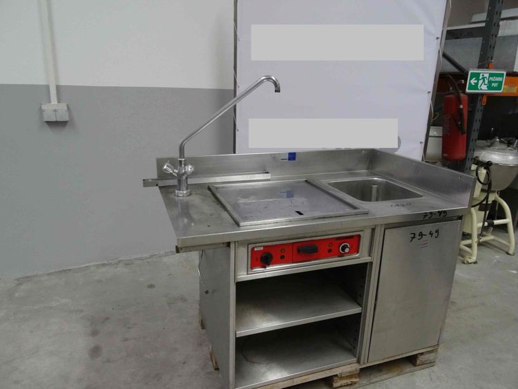 Salvis Electric grill with sink
