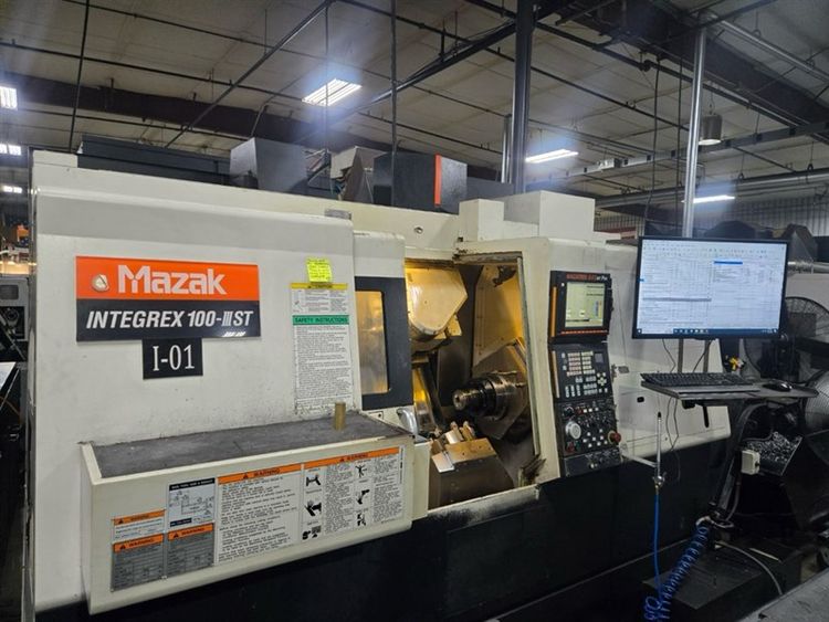 Mazak CNC Control 6000 RPM INTEGREX 100III ST CNC MULTI-TASKING TURNING CENTER W/LOWER TURRET 6 Axis