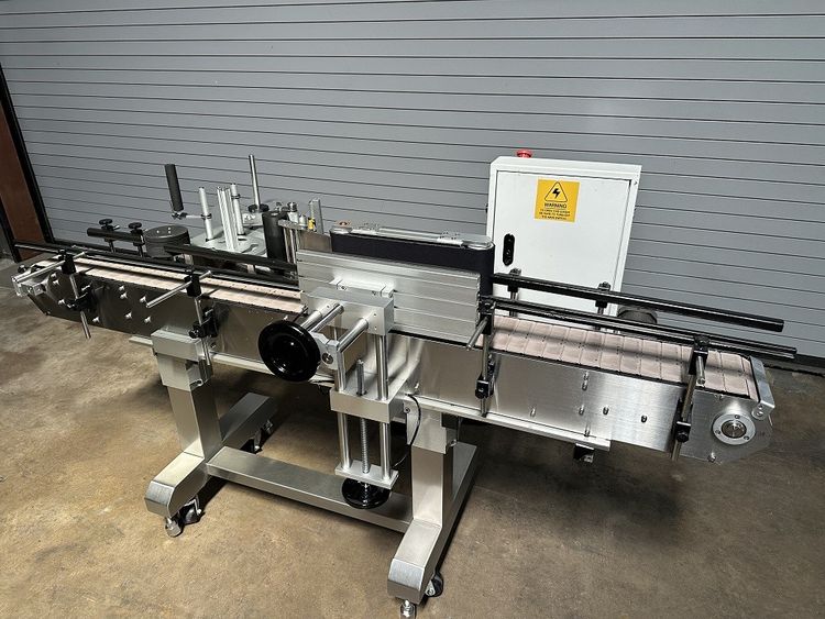 Pack Leader PL501, Inline Pressure Sensitive Wrap Around Bottle Labeler