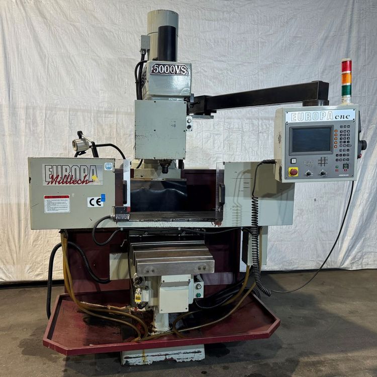 Europa Milltech 5000 CNC turret Milling Machine 4550rpm