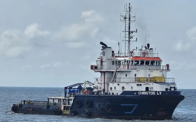 CHRISTOS LV ABT 1823 DWT ON 5.1 M DRAFT