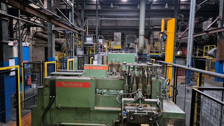COMPLETE LINE Inductotherm/Russ Brass Melting & Technica Guss Horizontal Billet Casting Line