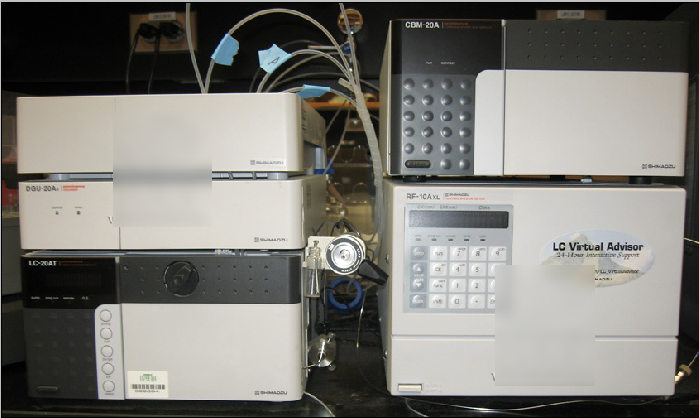 Shimadzu LC-20AT HPLC system