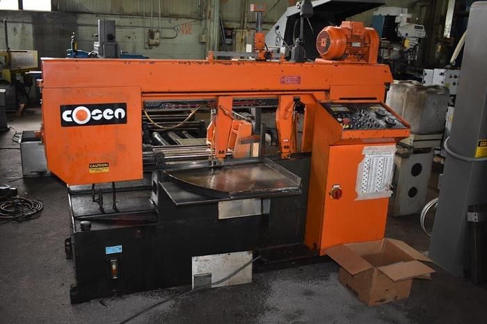 Cosen C-330NC HORIZONTAL BAND SAW Cosen SMC20 programmable controller