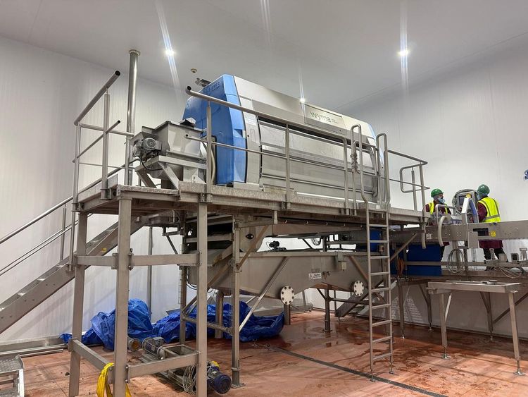 Wyma Vegetable peeling/polishing line