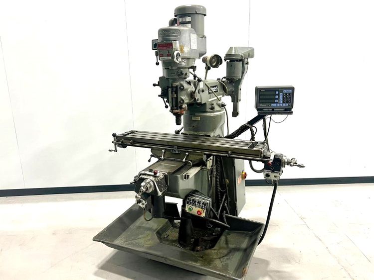 Bridgeport Series I 2HP Turret Milling Machine with Slotting Attachment and Mitutoyo DRO 4600 rpm