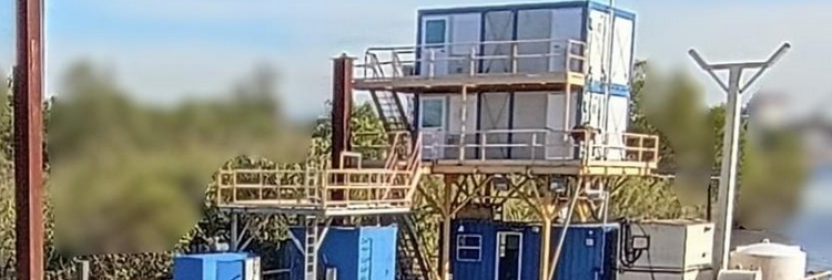 110′ x 54′ x 8′ Spud Barge