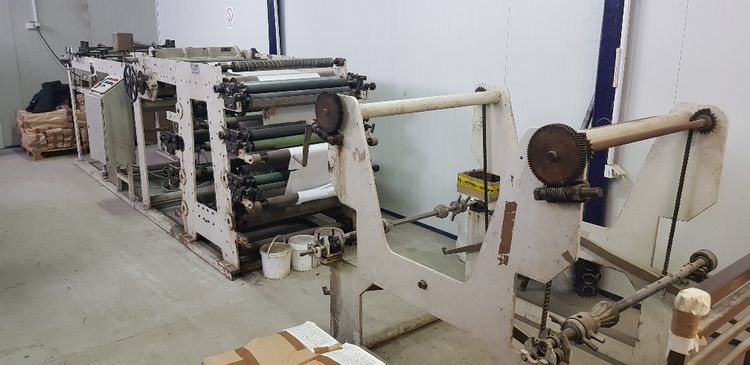 Lamination and cutting machine, paper + PE foil reel to reel