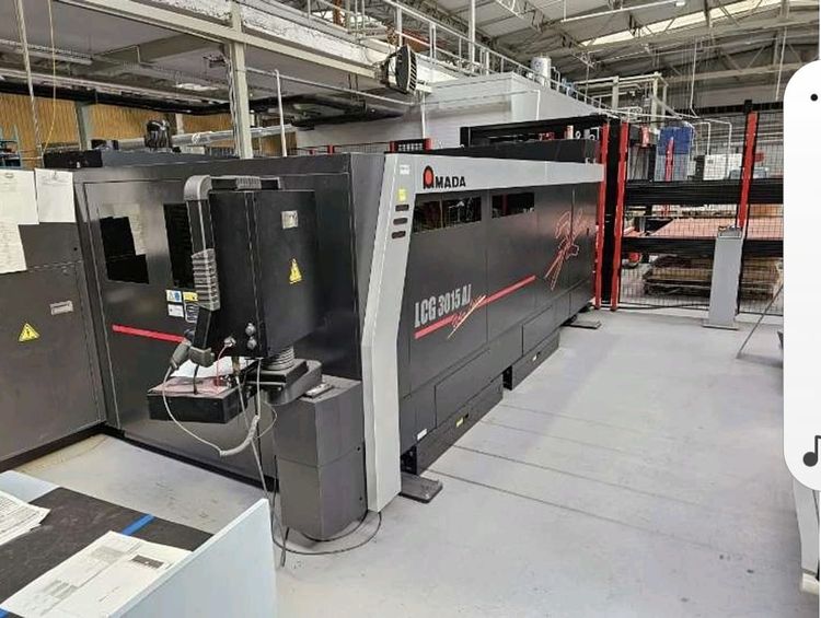 Amada LCG 3015 AJ 4kw Fibre Laser Machine with MP Flexit CNC CONTROL