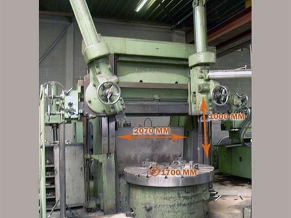 Schiess Ø 2070 x H 1000 mm Double Column CNC Vertical Boring Mill