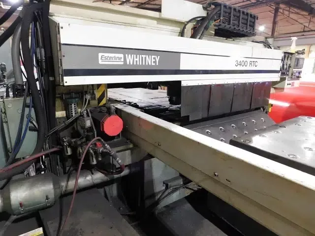 Whitney 3400 RTC-60 Punch Plasma Machine GE Fanuc 16-P CNC Control