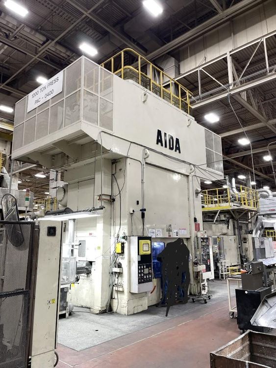 Aida PK-1500 Knuckle Joint Transfer Press 1500 Ton
