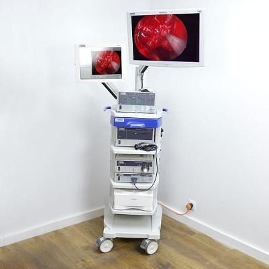 Karl Storz Coeliosurgical Column With 2 Storz Flat Screen Monitors