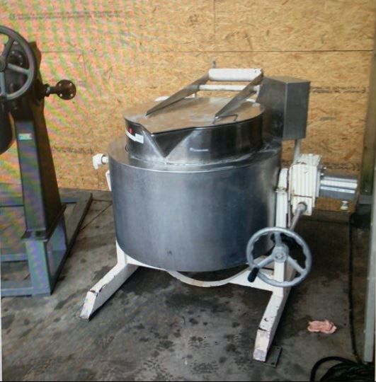 Double jacketed stainless steel cooker melting pot