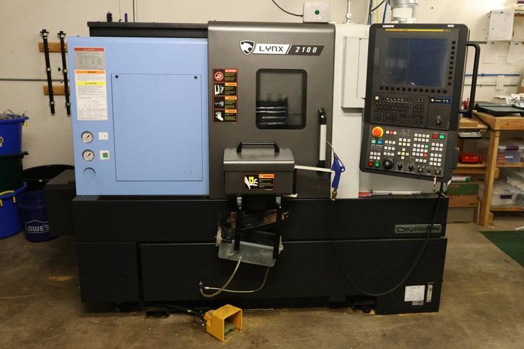 Doosan Fanuc 0i-TF-Plus CNC control 6000 rpm DN Solutions Lynx 2100A  2 Axis