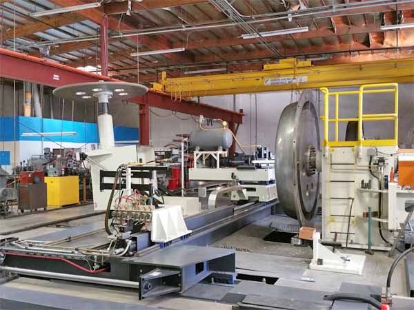 Siemens 840D CNC Control 75 RPM MJC ENGINEERING CNC Dome Spin Forming Machine 2 Axis