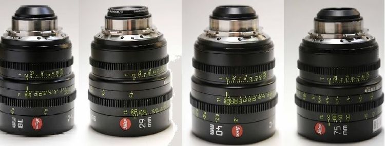 4 Leica Summicron-C Lenses