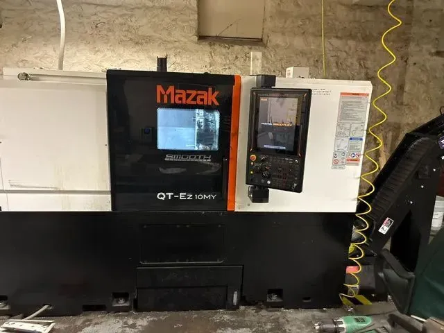 Mazak Mazatrol SmoothEZ CNC Color Control 4,200 RPM QT-EZ 10MY 4 Axis