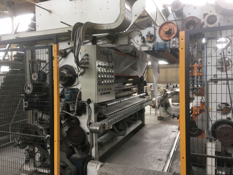Perini 2.650 mm Mod.800 complete rewinder line with lamination- Option packing - wrapper, bagging - year 2001 & refurbished 2012 2650 mm