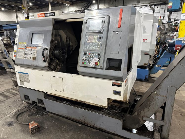 Mazak Mazatrol Fusion 640T Nexus Variable Speed QT NEXUS250 TURNING CENTER 2 Axis