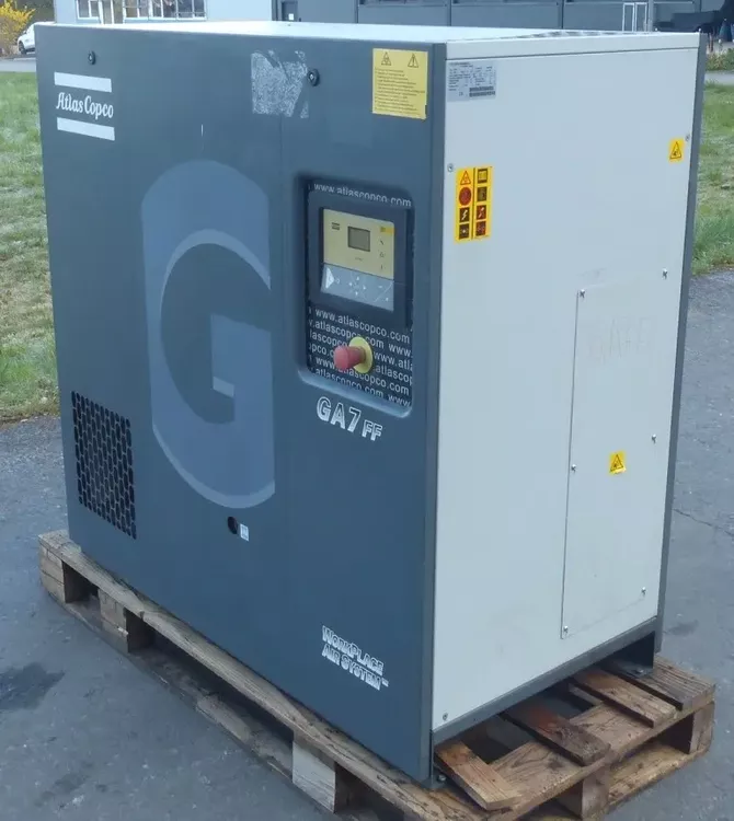 Atlas Copco GA7FF Max pressure 9.75 bar