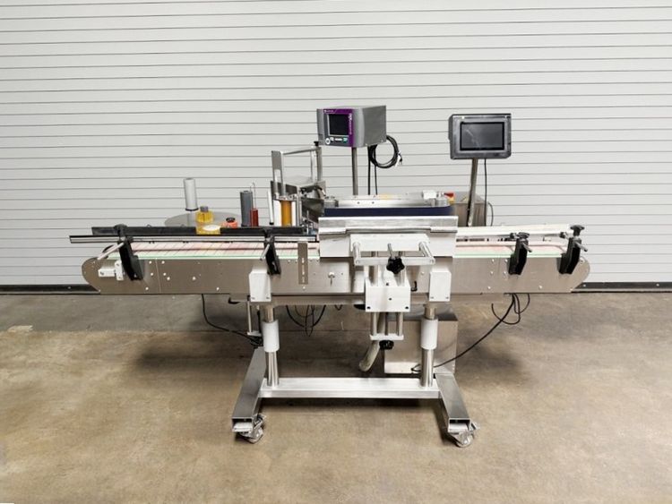 CVC 310 Inline Pressure Sensitive Gallon Wrap Bottle Labeler