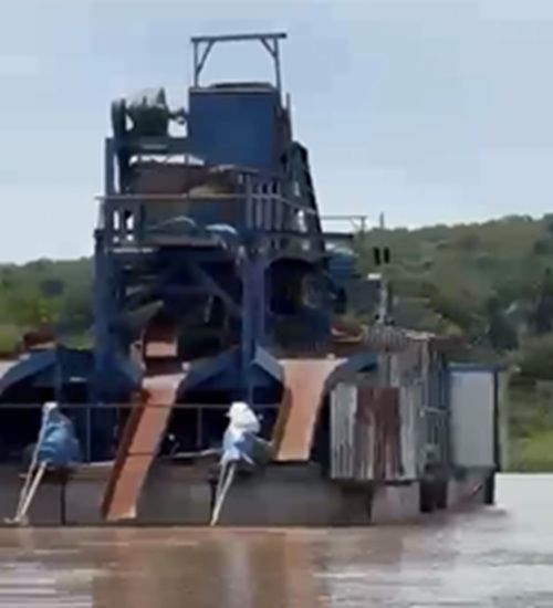 Bucket-Chain Diamond Mining Dredge & Wash Plant  Bucket-Chain (Bucket Ladder) Dredge Type