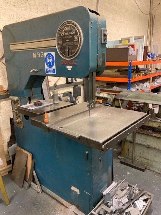DoAll Doall Twin Table Vertical Bandsaw Semi Automatic