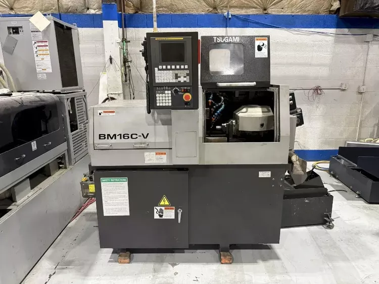 Tsugami Fanuc 0i-tc CNC Variable Speed BM16C-V 4 Axis