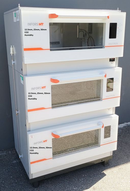 Infors Multitron HT4 Incubator Shaker Triple Stack with CO2/Humidity & Adjustable Throw