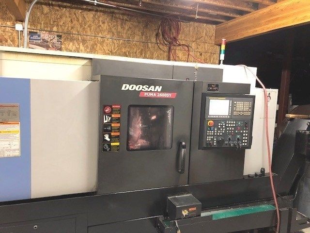 Doosan FANUC 31I CNC CONTROL 3,500 RPM PUMA 2600SY 4 Axis