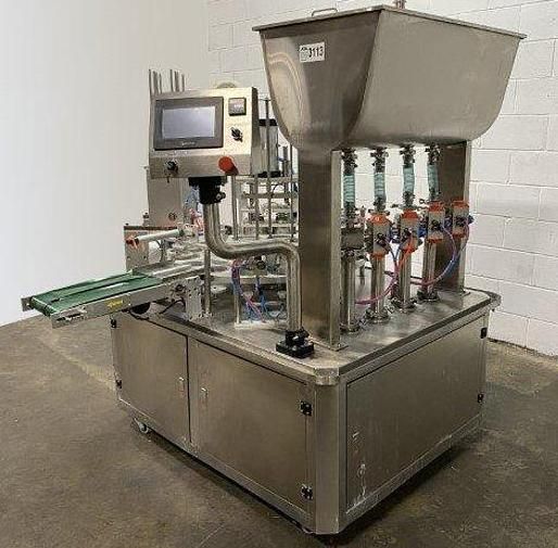 Bespacker XBG900-2  16 Rotary Model Cups Filler & Sealer